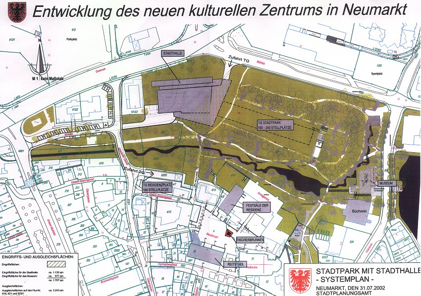 11 Lageplan der Stadthalle und des Museums