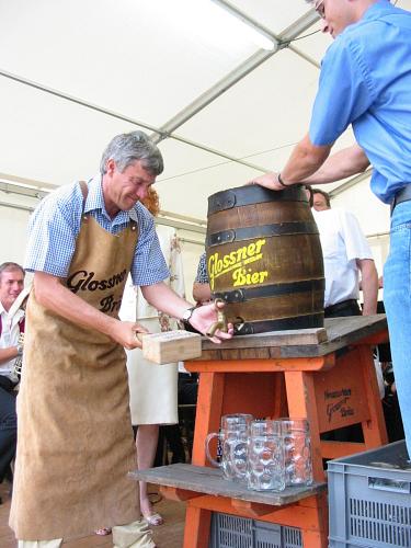 3 Erfolgreiches anzapfen des Glossner Fasses