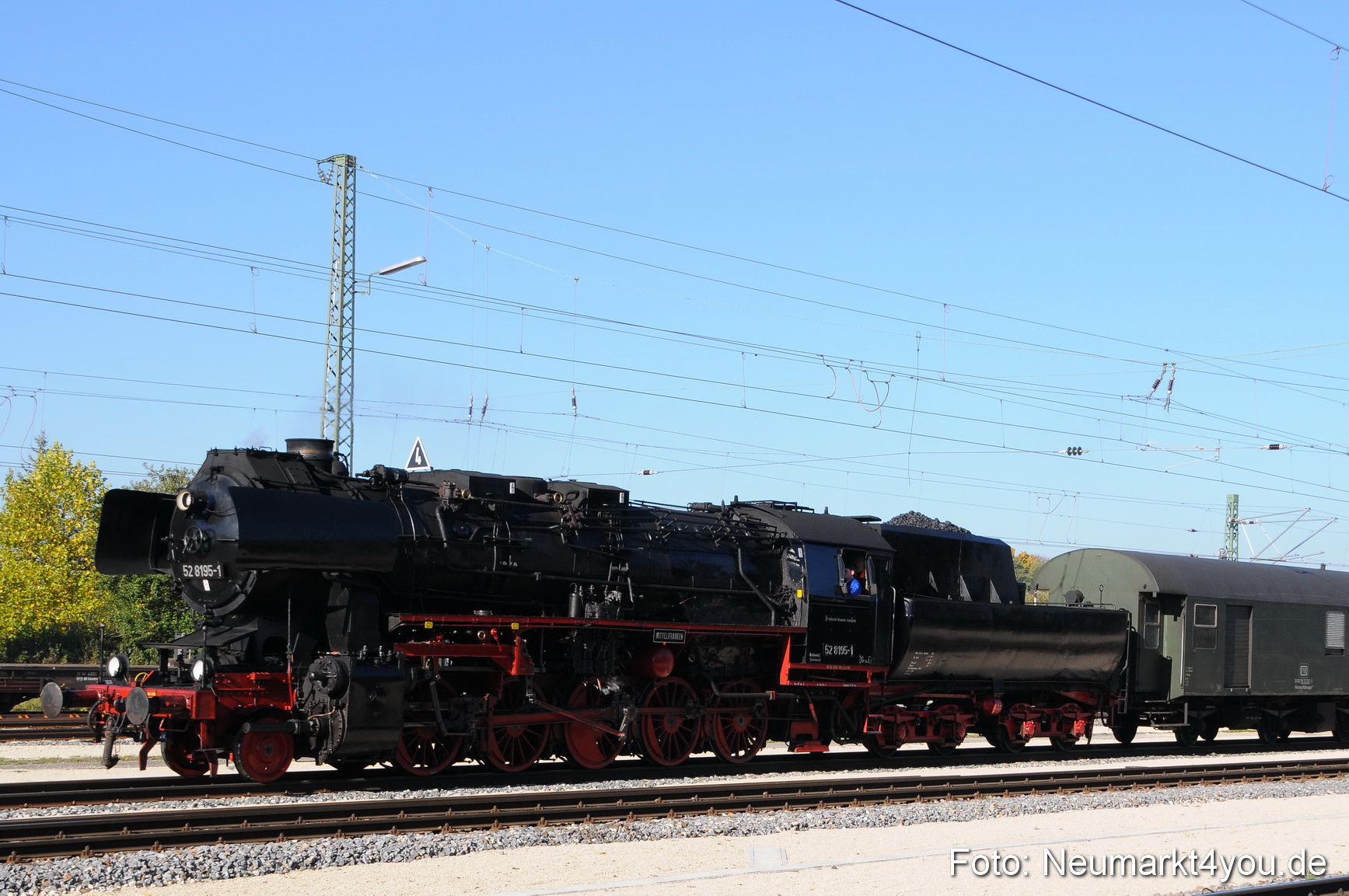 Dampflock Sonderzug Neumarkt 101010 0002