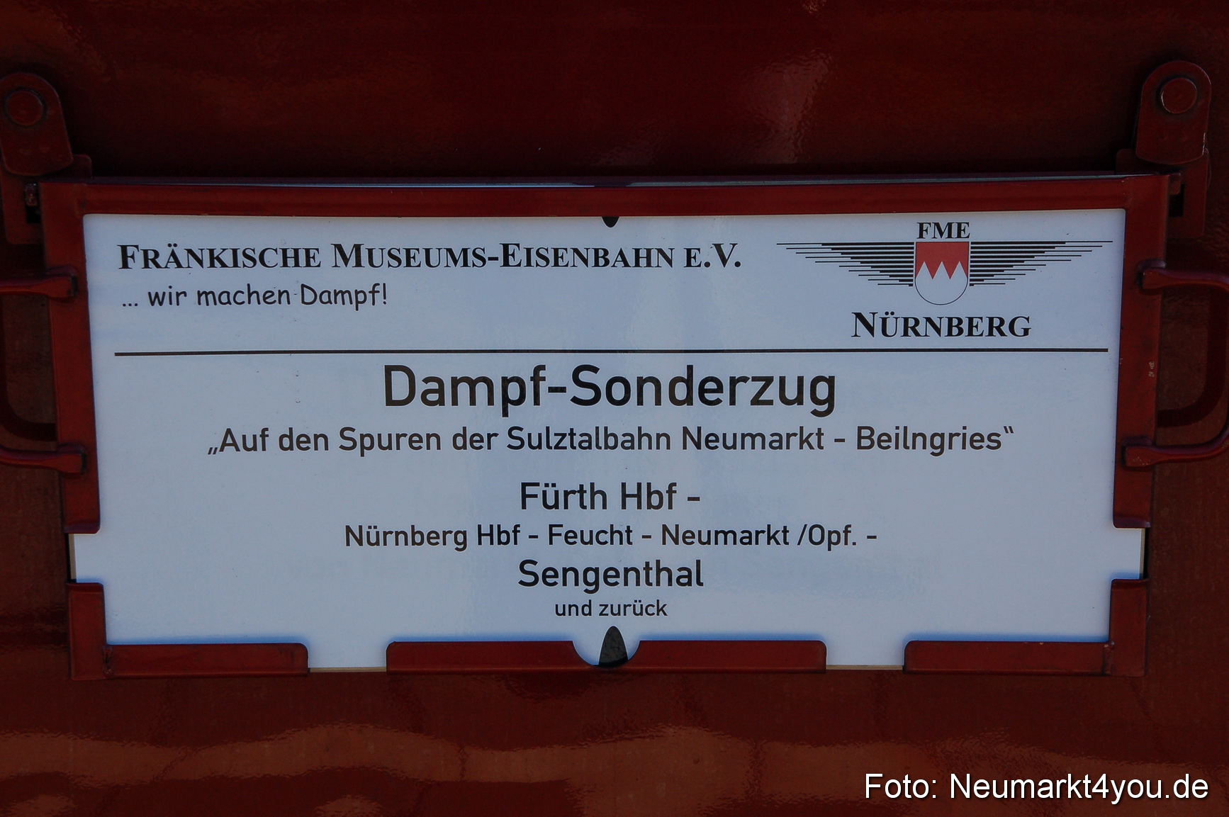 Dampflock Sonderzug Neumarkt 101010 0008