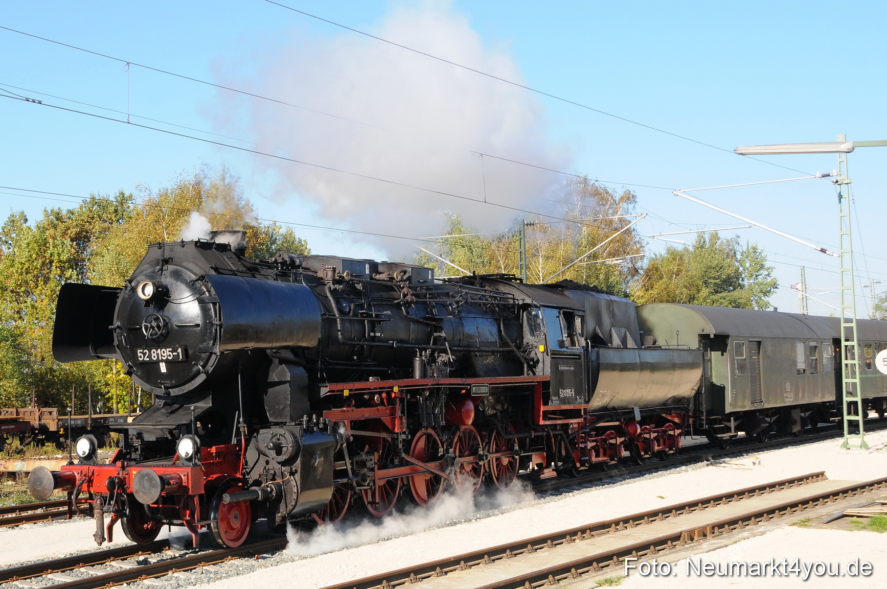 Dampflock Sonderzug Neumarkt 101010 0021
