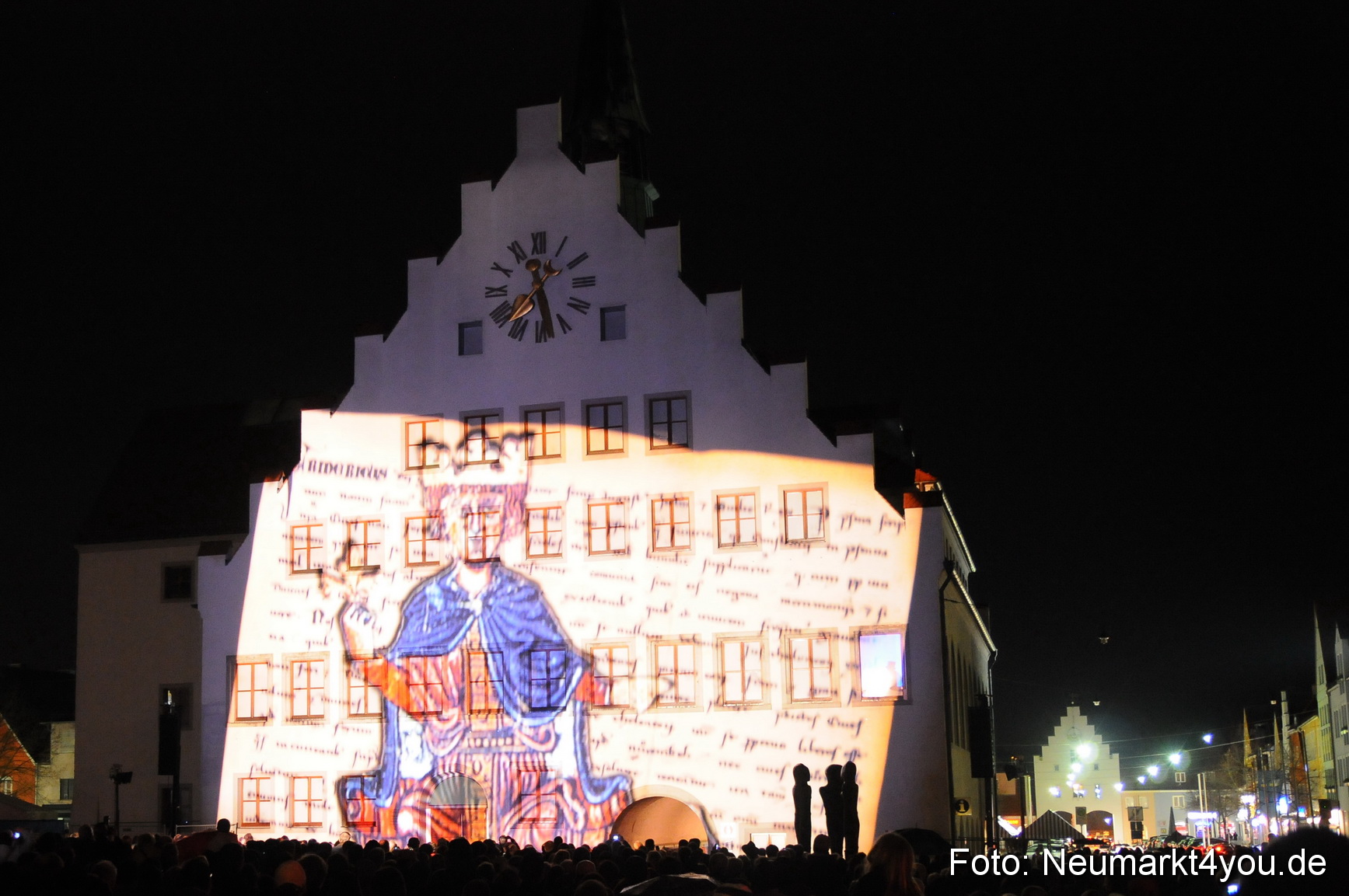 Jubiläumsshow Rathausfassade 200310 0009