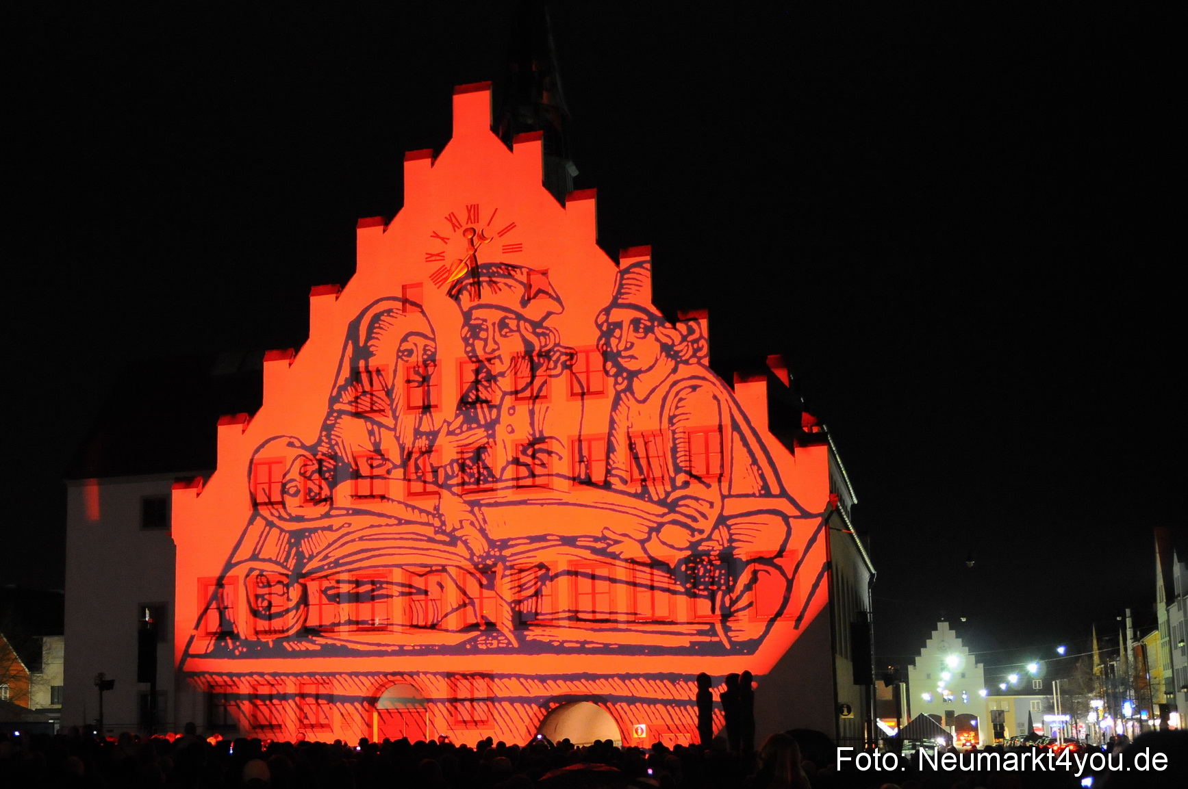 Jubiläumsshow Rathausfassade 200310 0010