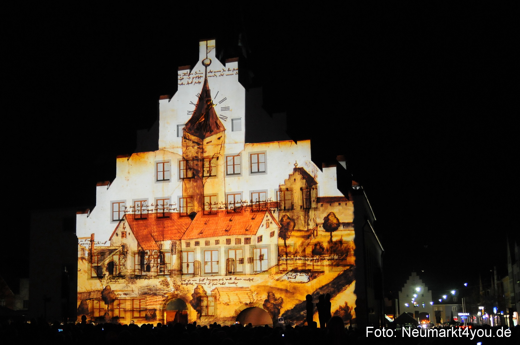 Jubiläumsshow Rathausfassade 200310 0016