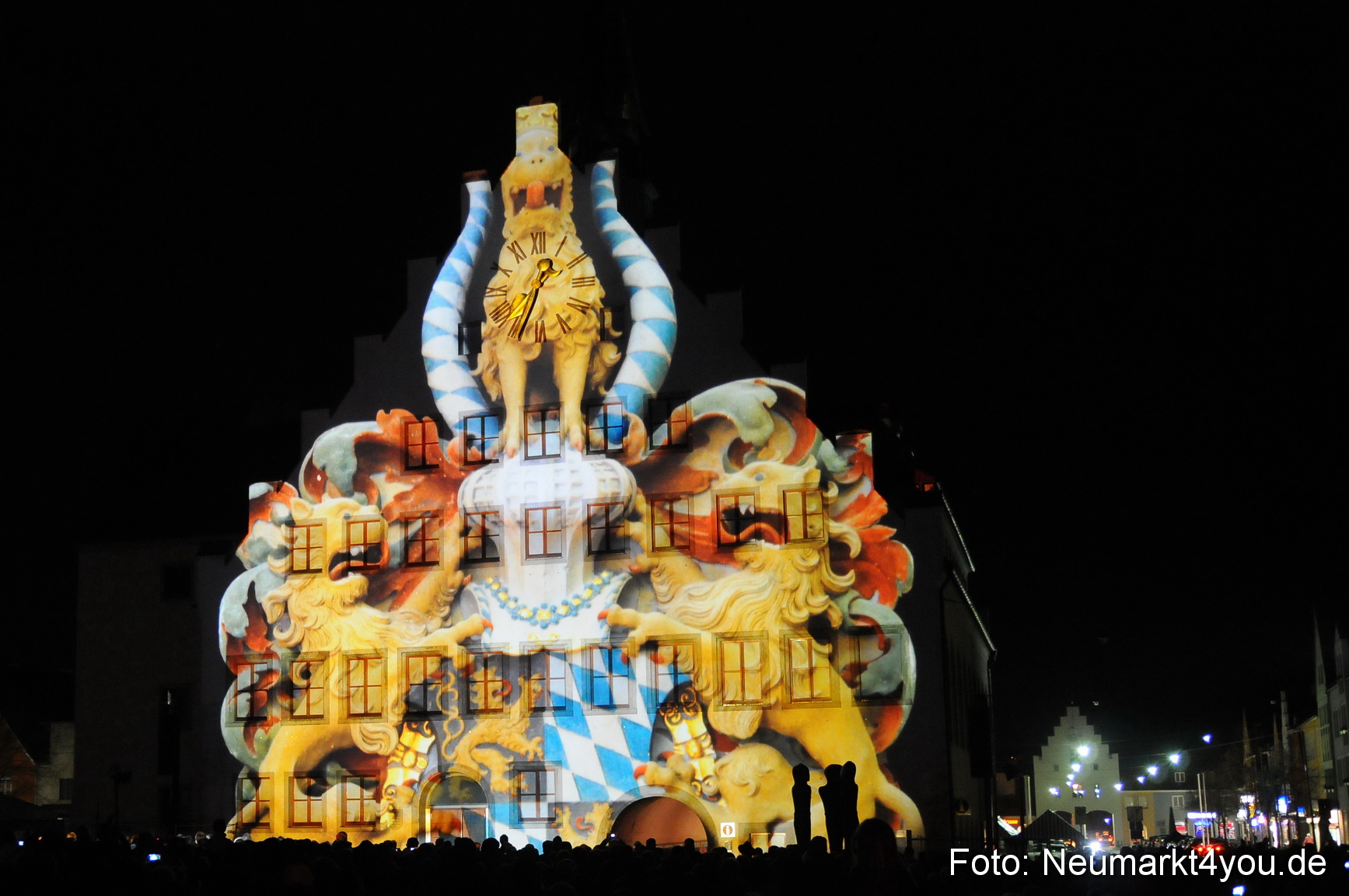 Jubiläumsshow Rathausfassade 200310 0018