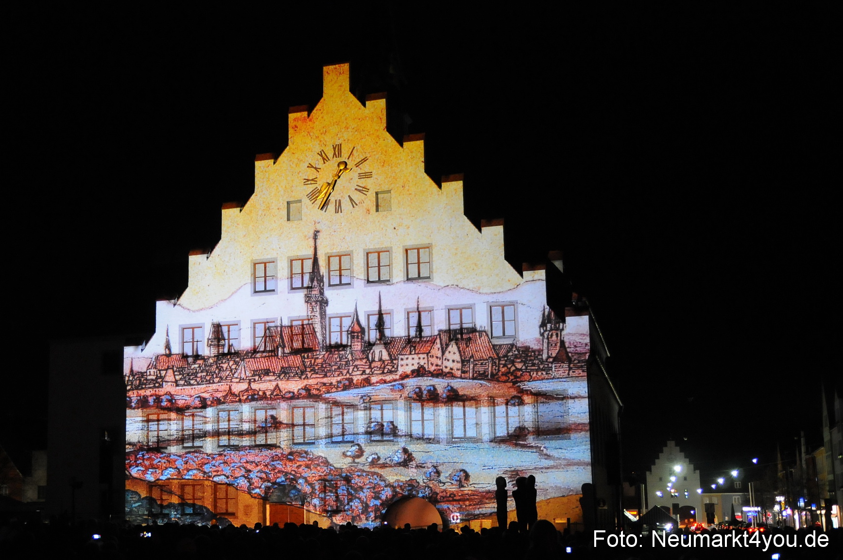 Jubiläumsshow Rathausfassade 200310 0022