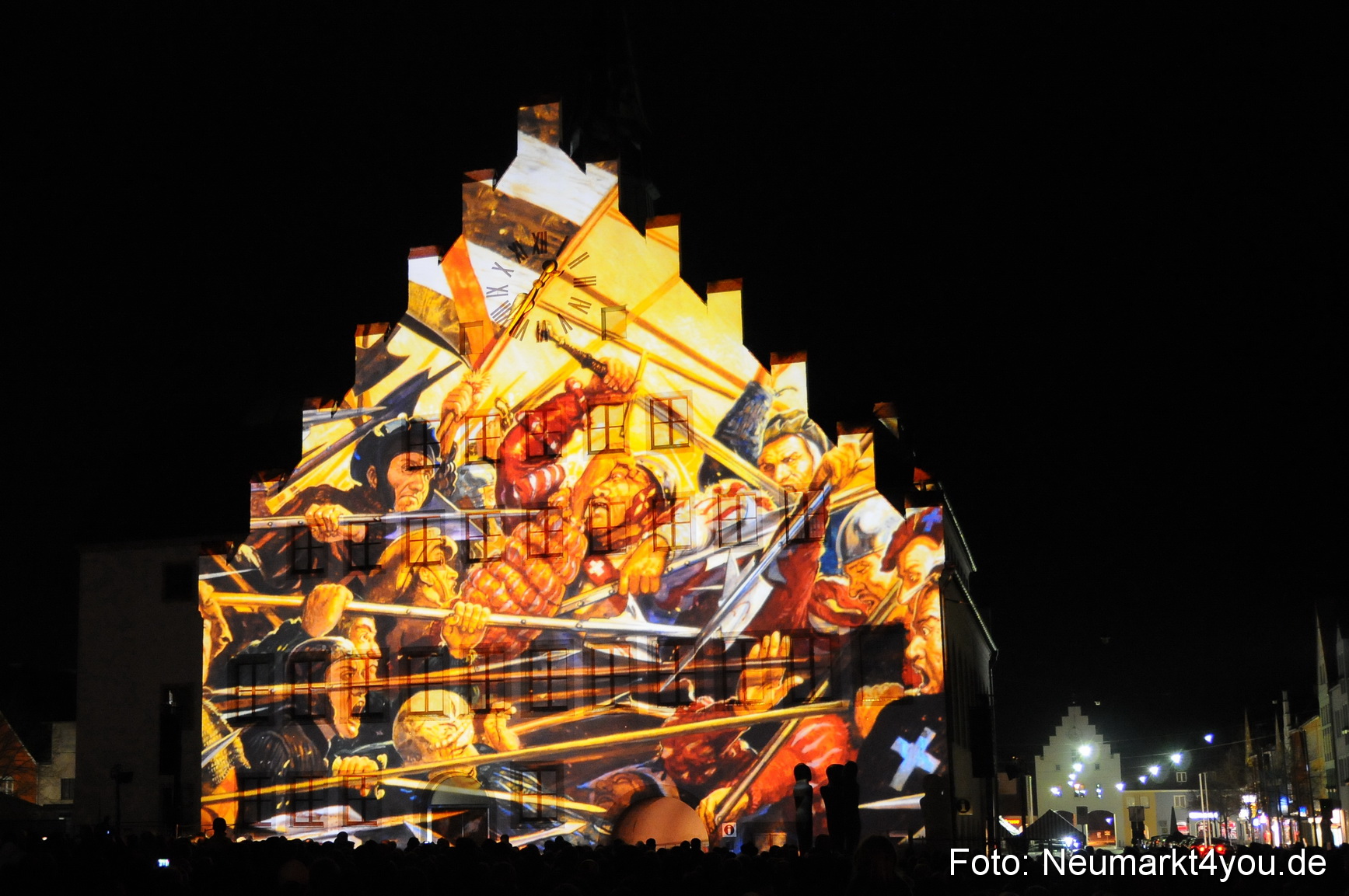 Jubiläumsshow Rathausfassade 200310 0026