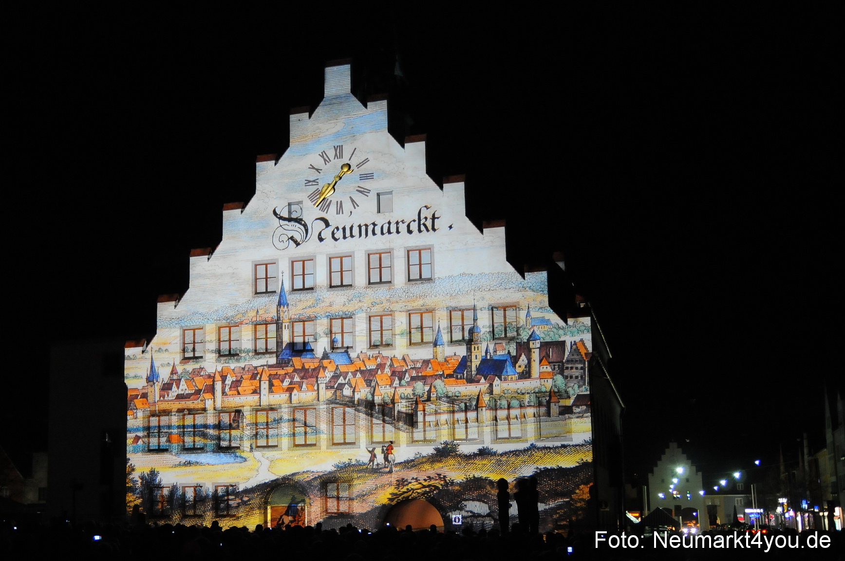 Jubiläumsshow Rathausfassade 200310 0028