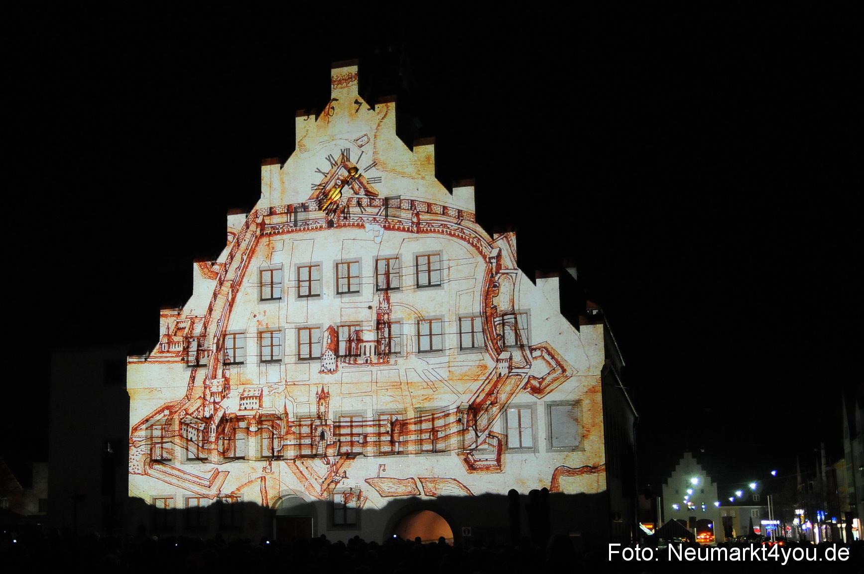 Jubiläumsshow Rathausfassade 200310 0029