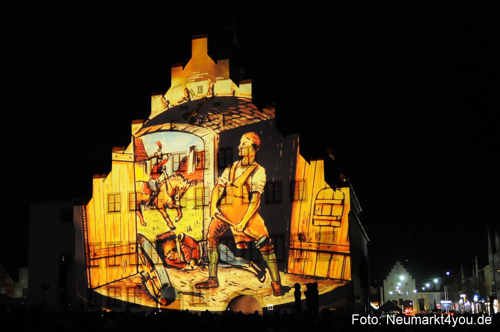 Jubiläumsshow Rathausfassade 200310 0030