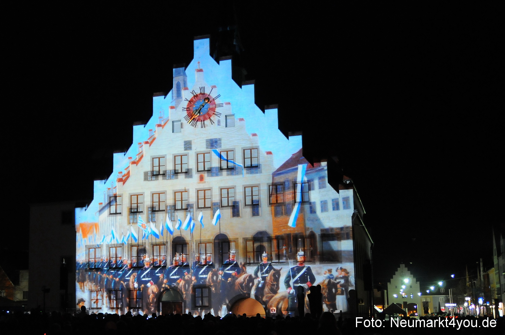 Jubiläumsshow Rathausfassade 200310 0031