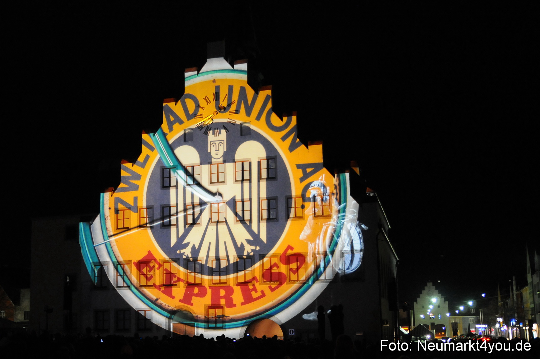 Jubiläumsshow Rathausfassade 200310 0039