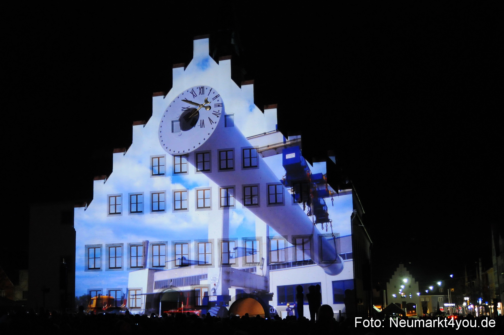 Jubiläumsshow Rathausfassade 200310 0061