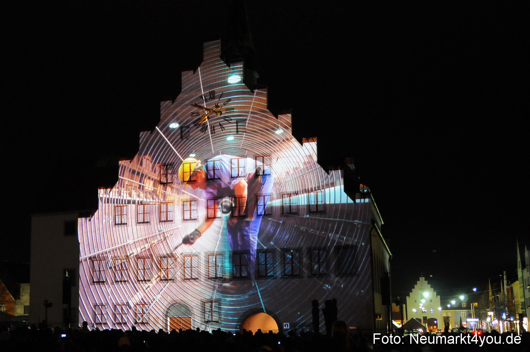 Jubiläumsshow Rathausfassade 200310 0062