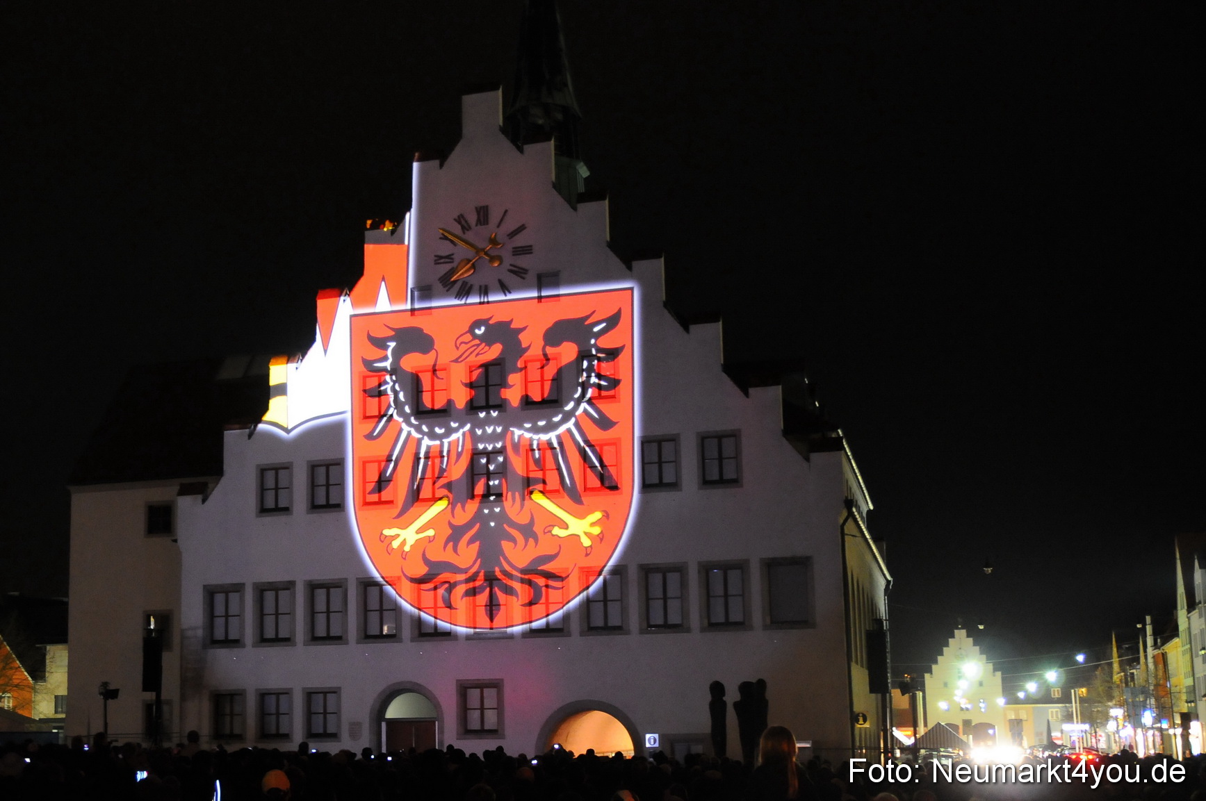 Jubiläumsshow Rathausfassade 200310 0068