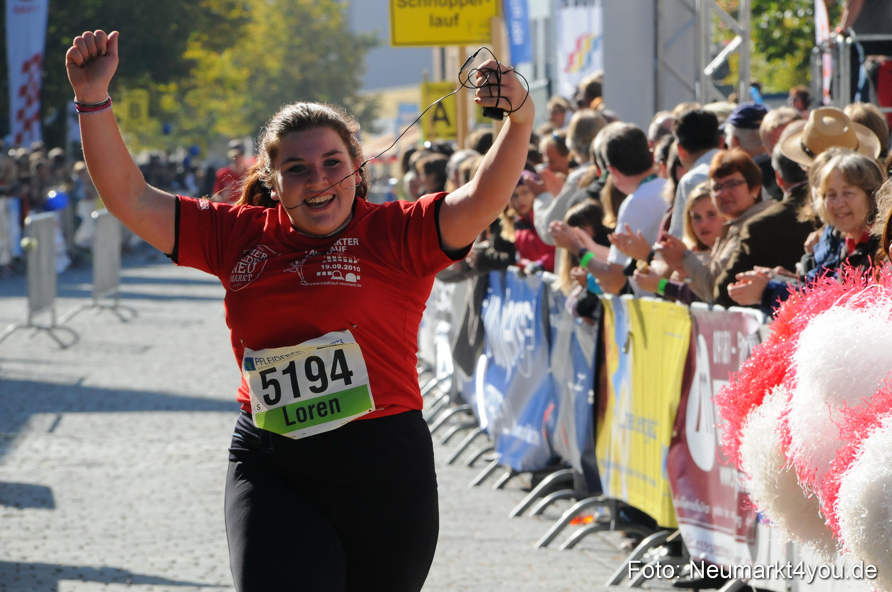 Zieleinlauf Stadtlauf Neumarkt 190910 0032