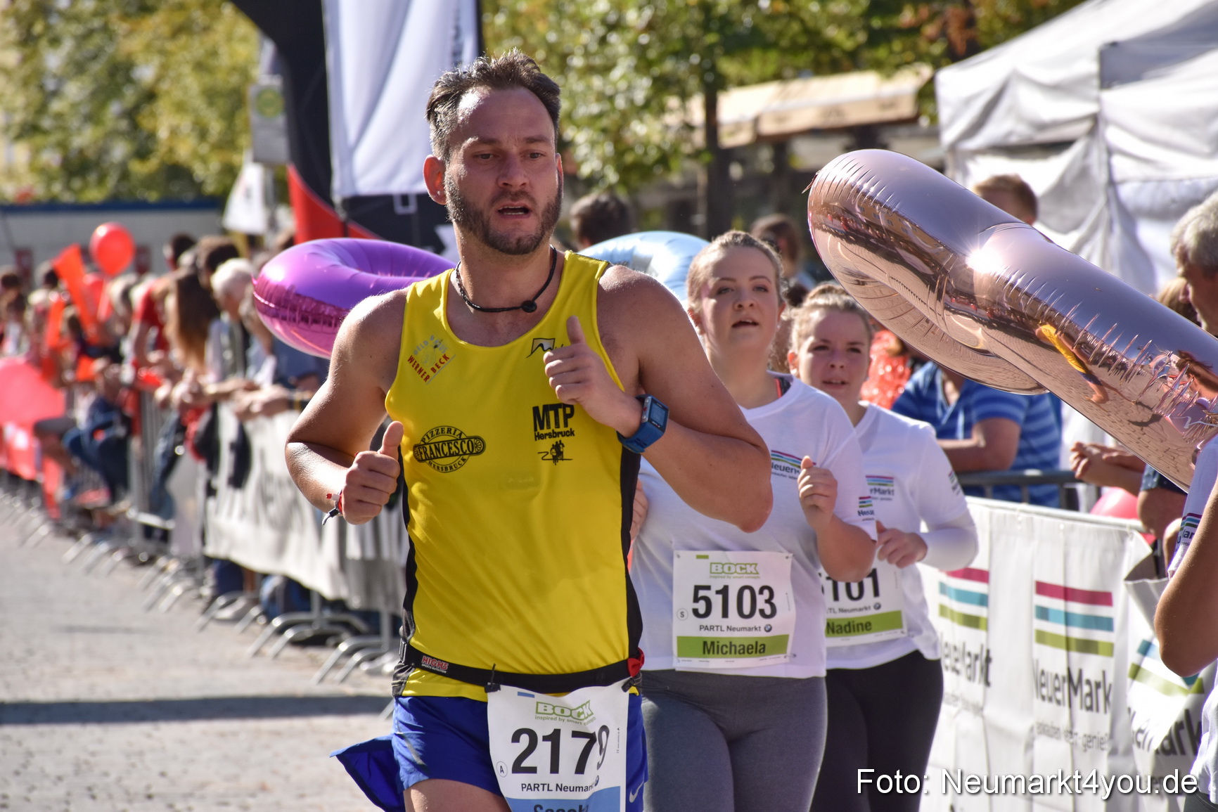 Zieleinlauf Stadtlauf Neumarkt 2018 0213