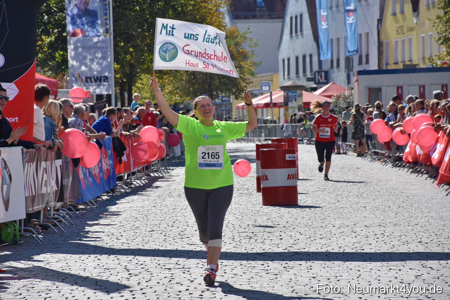 Zieleinlauf Stadtlauf Neumarkt 2018 0708