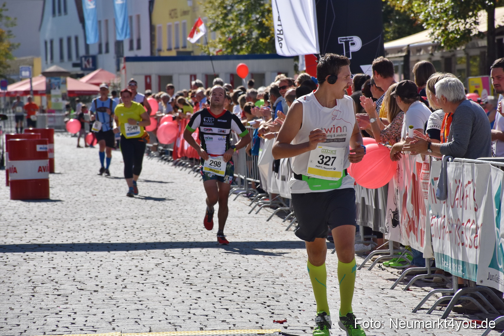 Zieleinlauf Stadtlauf Neumarkt 2018 0803