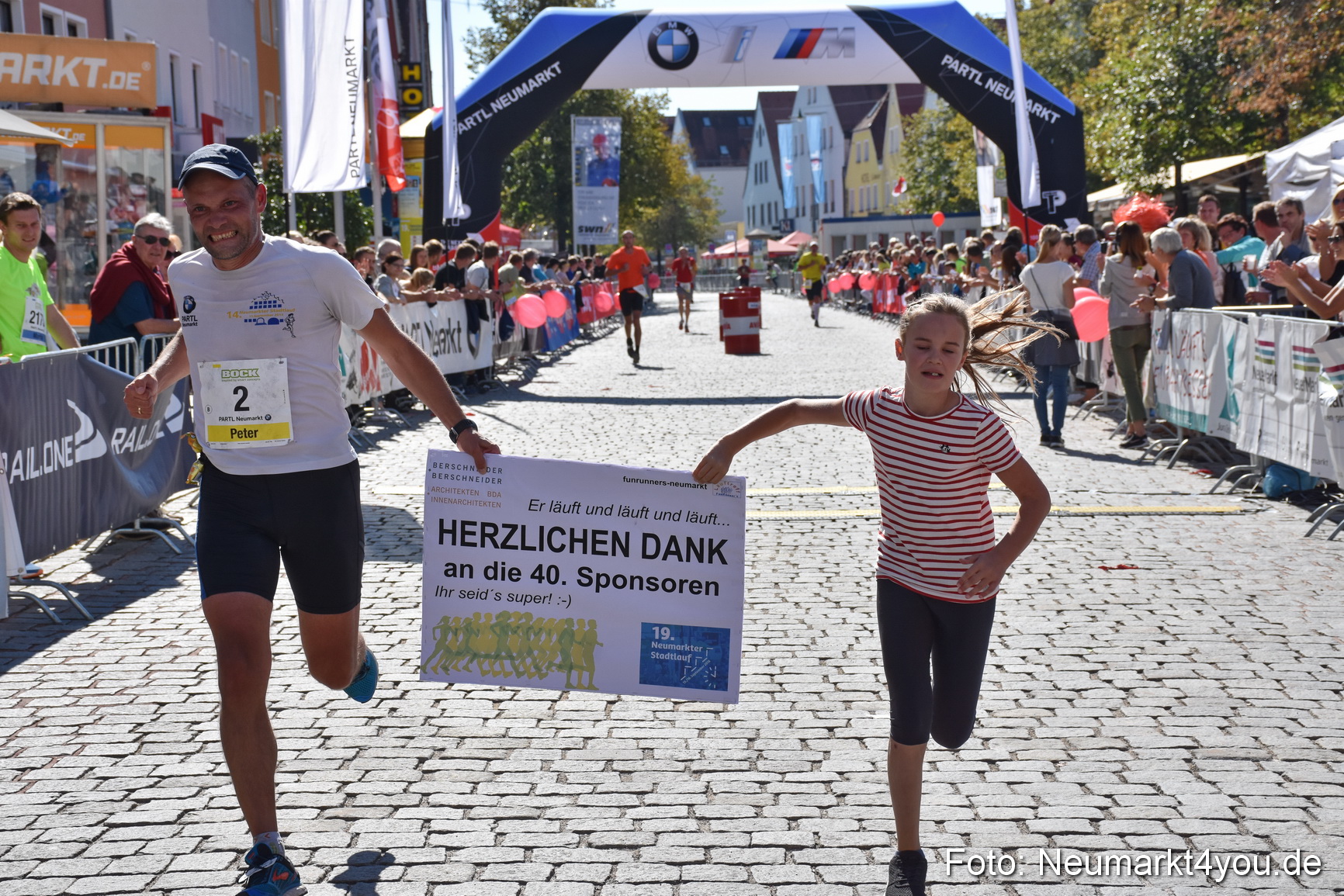 Zieleinlauf Stadtlauf Neumarkt 2018 0821