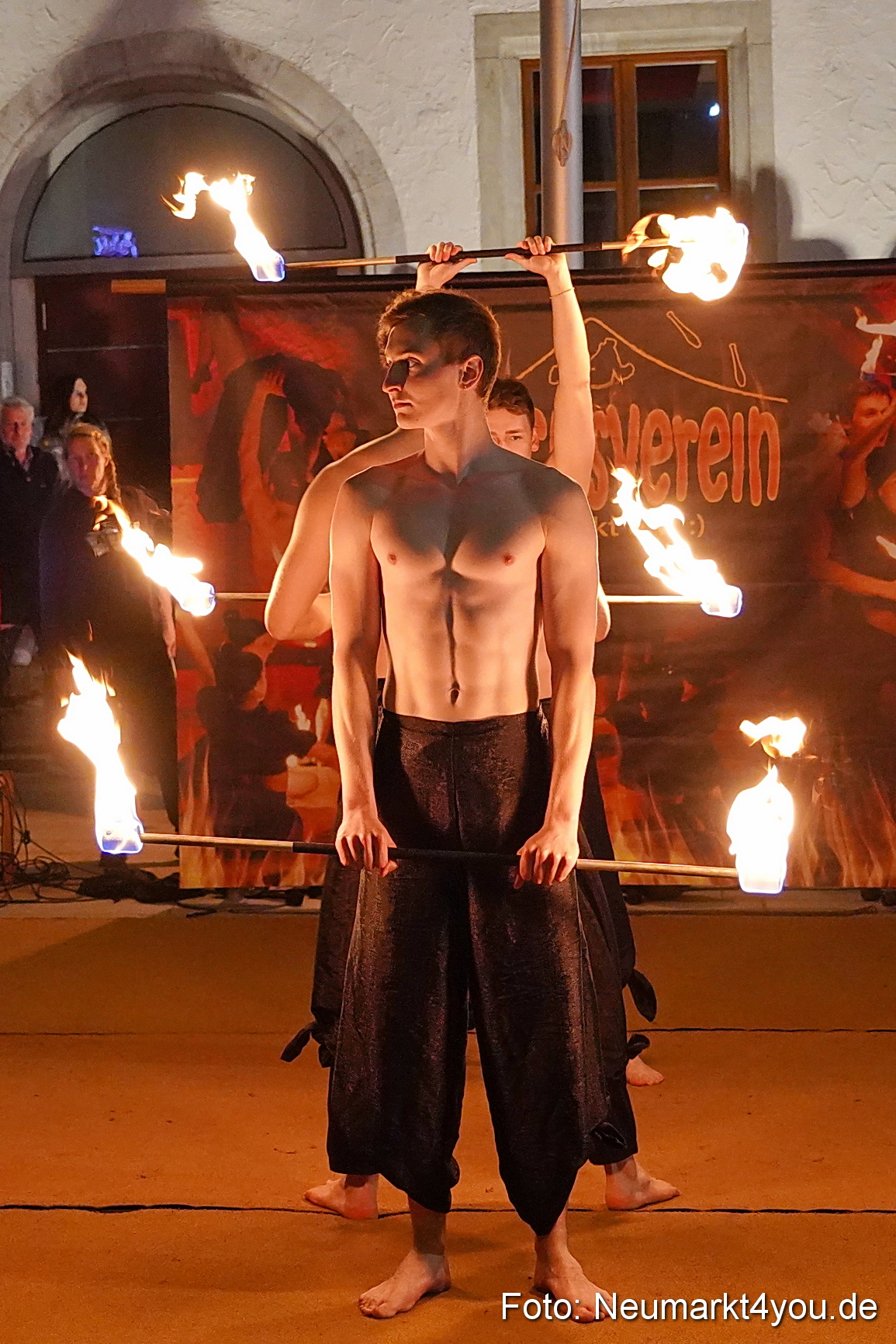 Feuershow Rathausplatz Nacht der Sinne 2022 0006