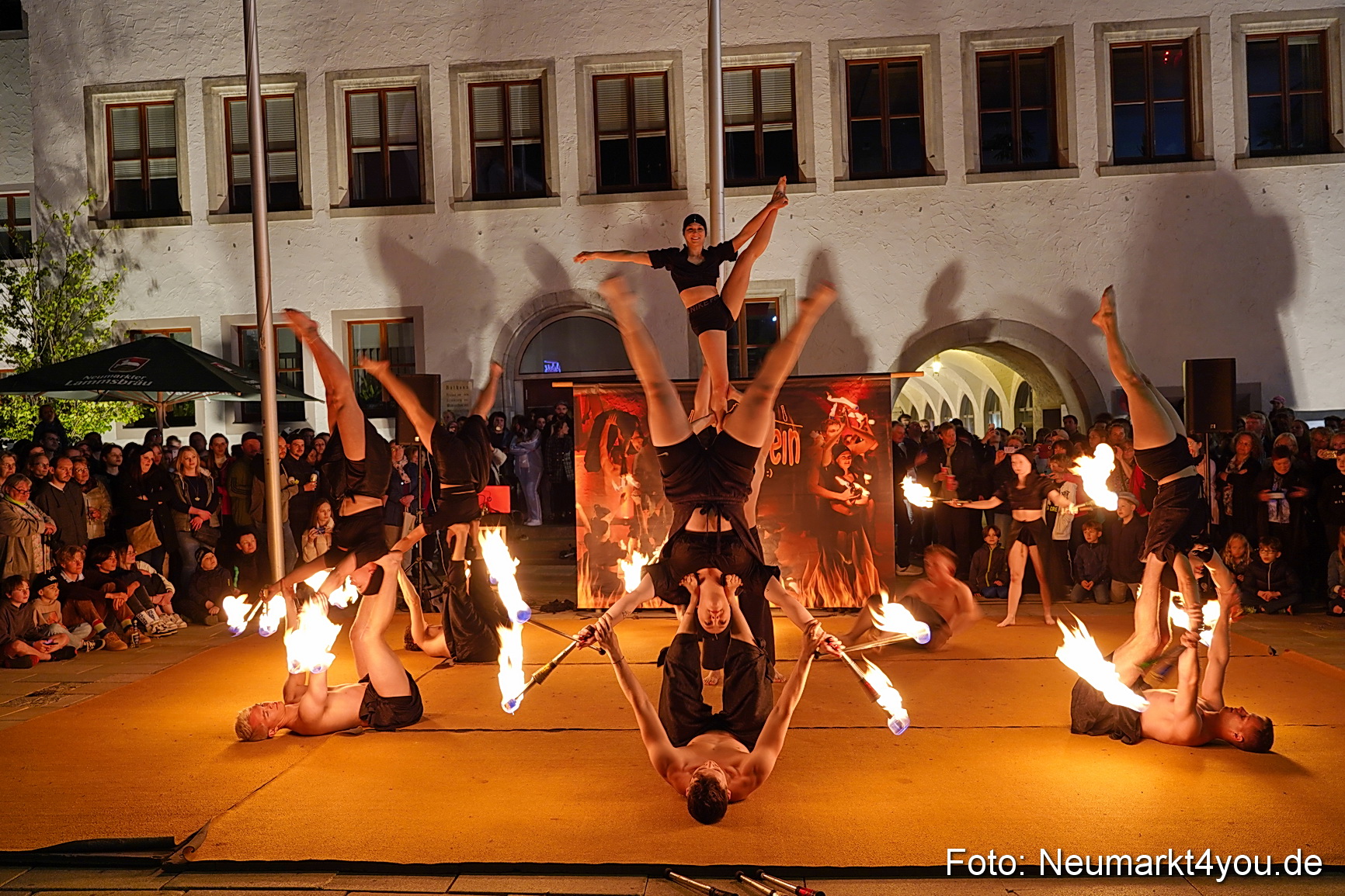 Feuershow Rathausplatz Nacht der Sinne 2022 0014