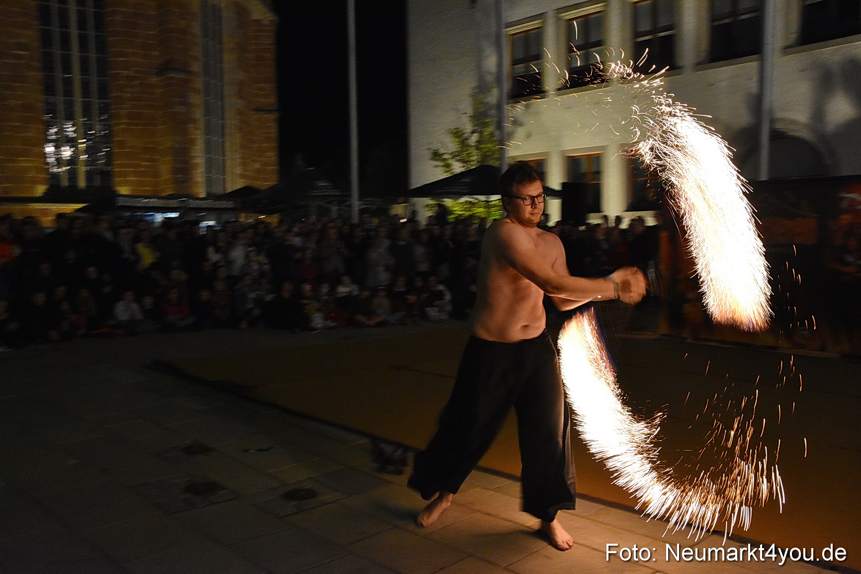 Feuershow Rathausplatz Nacht der Sinne 2022 0020