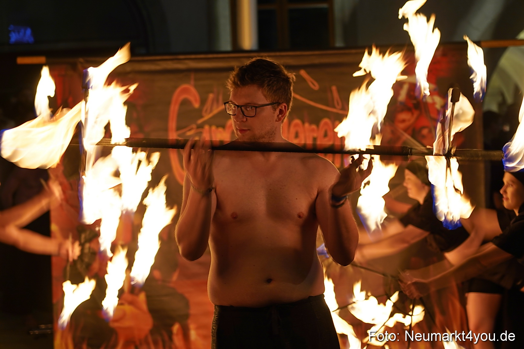 Feuershow Rathausplatz Nacht der Sinne 2022 0026