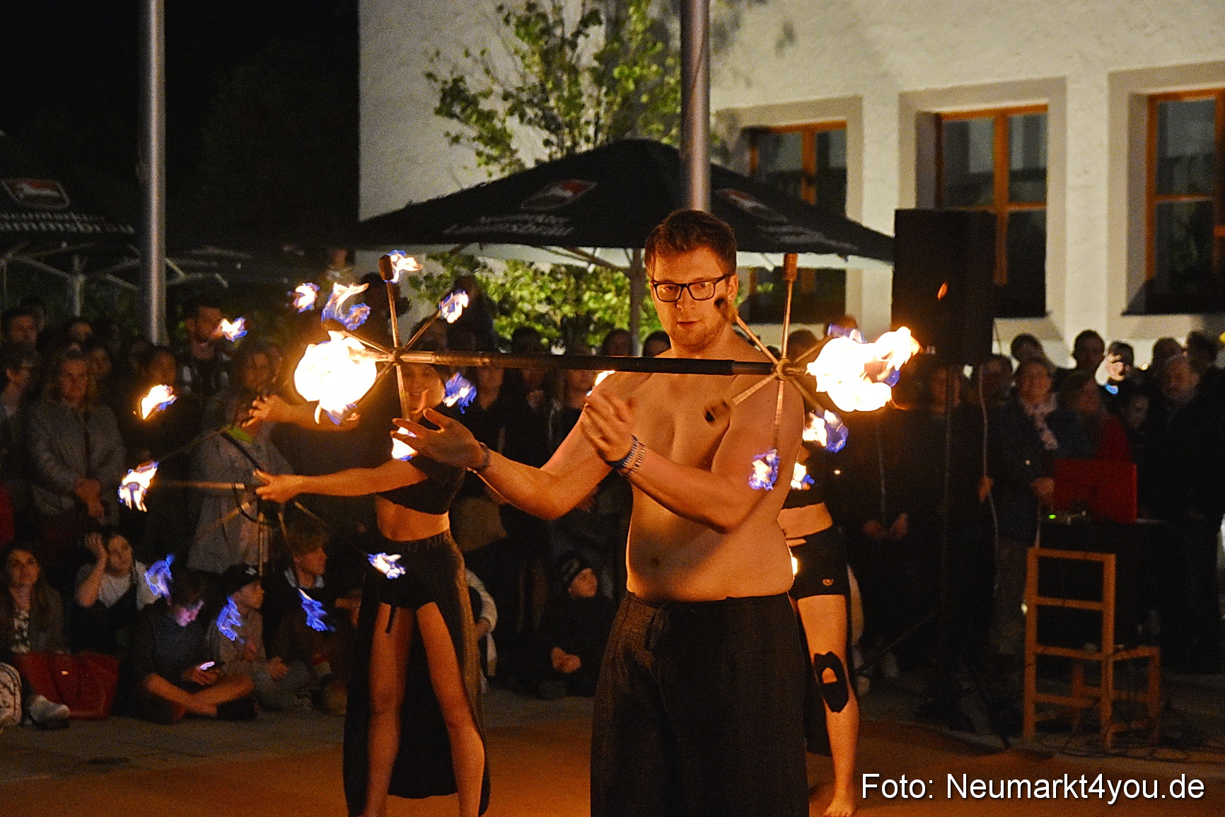 Feuershow Rathausplatz Nacht der Sinne 2022 0027