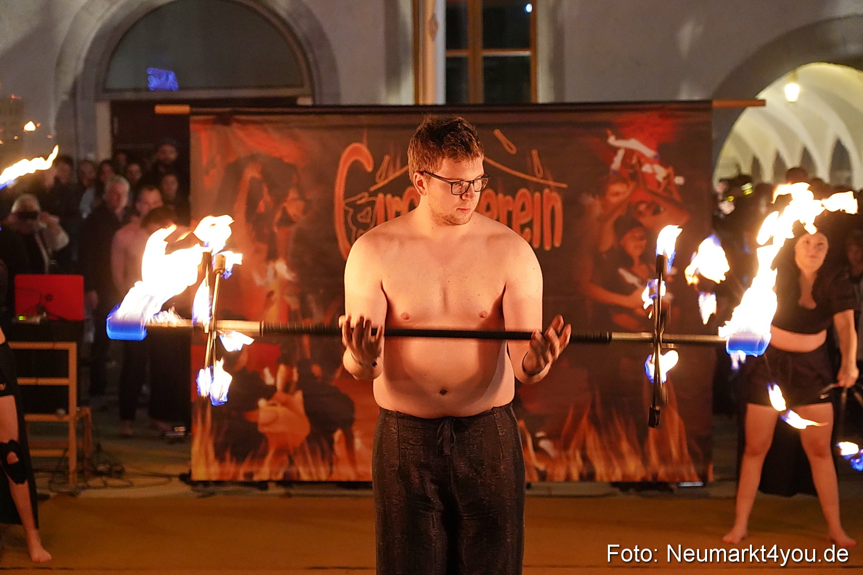 Feuershow Rathausplatz Nacht der Sinne 2022 0028