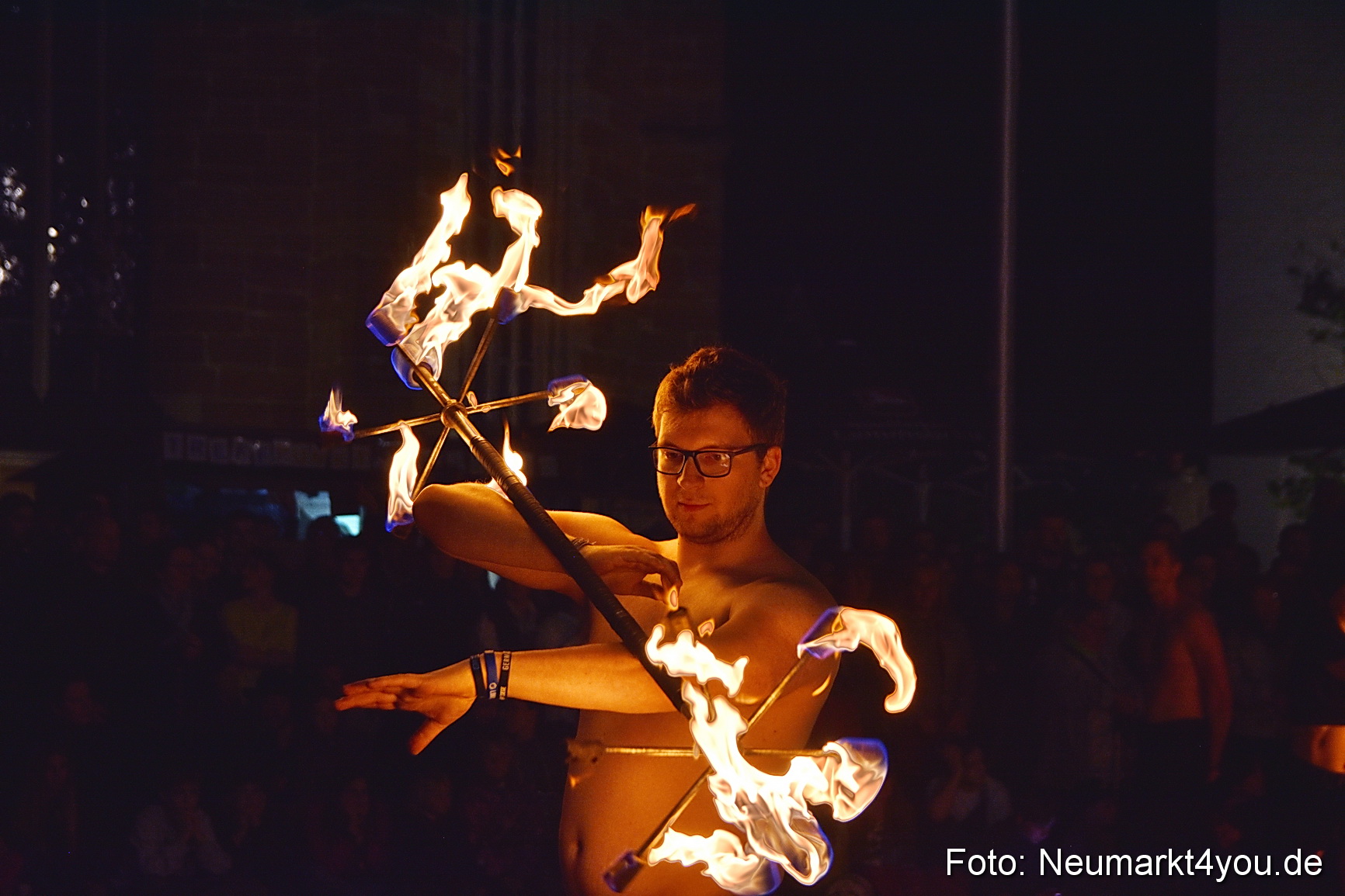 Feuershow Rathausplatz Nacht der Sinne 2022 0031