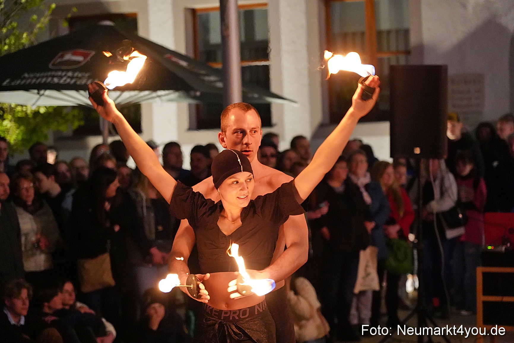 Feuershow Rathausplatz Nacht der Sinne 2022 0045