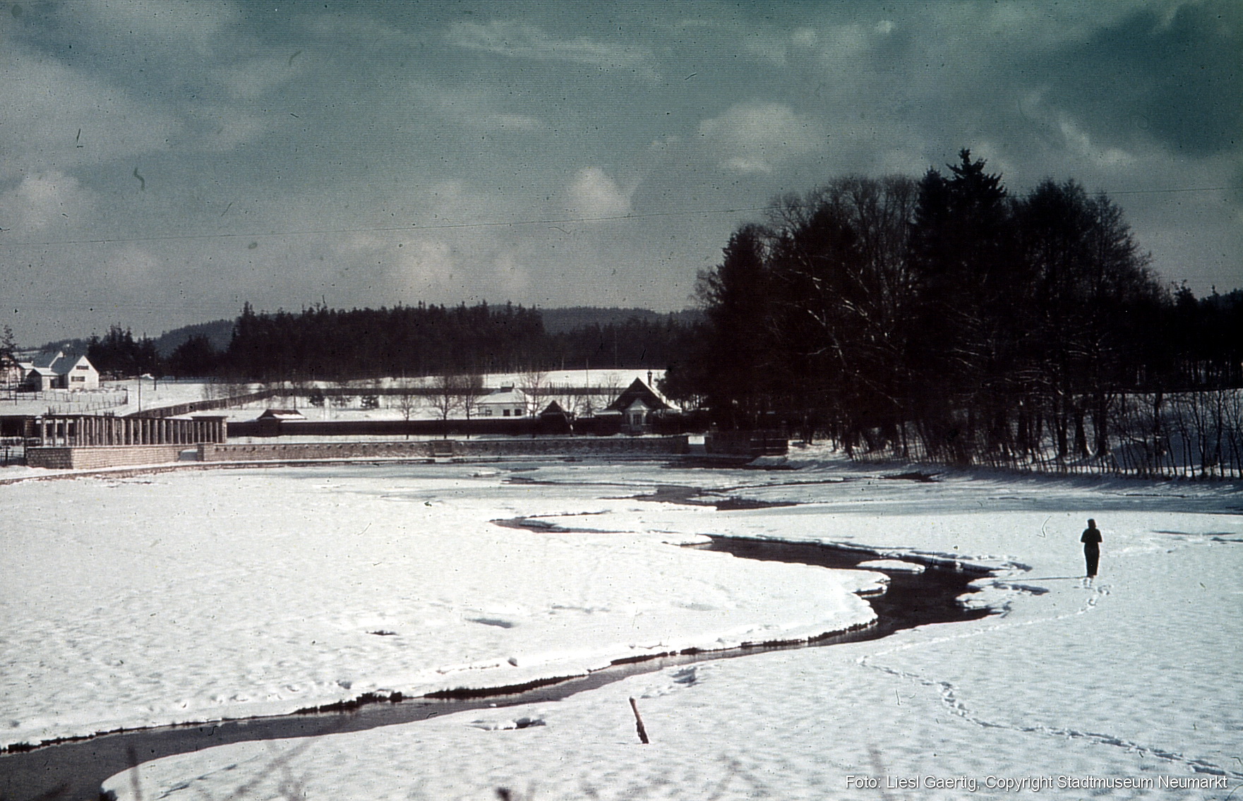 Schlossweiher ohne Wasser